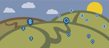 field with cost signs