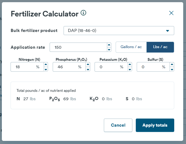 fertilizer calculator